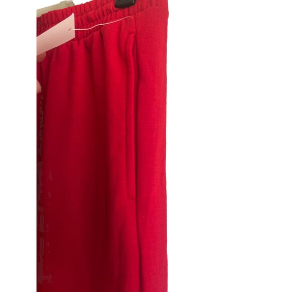 Workshop Christmas Red Two Piece Santa Pajamas Pants Gift Santa Sz S/P NWT - Picture 8 of 9